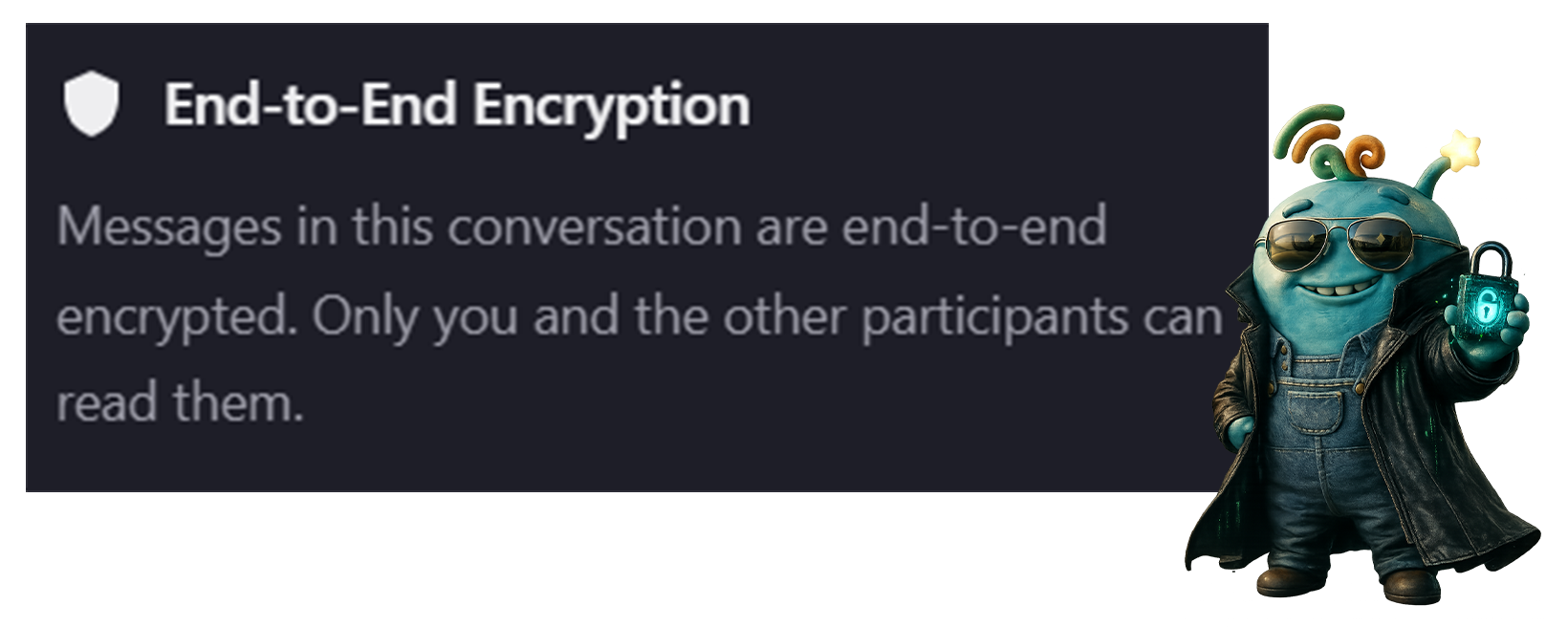 GoCord end-to-end encryption protecting messages, voice calls, and user data with zero-knowledge privacy