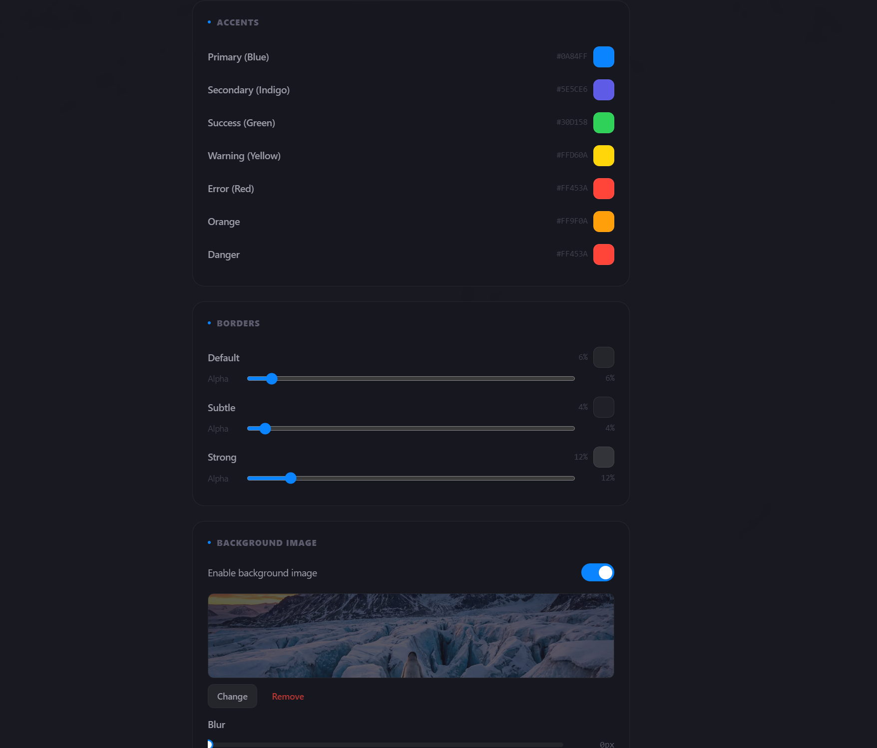 GoCord custom theme and color settings for full interface personalization